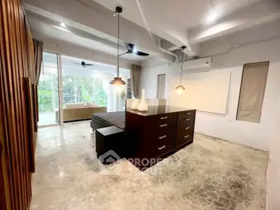 Spacious modern living room with open layout and stylish decor